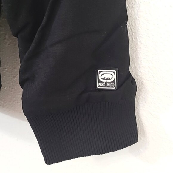 *NWT* ECKO UNLTD Men's Sherpa Lined Heavy Hooded Black Jacket, size Medium - Picture 4 of 12